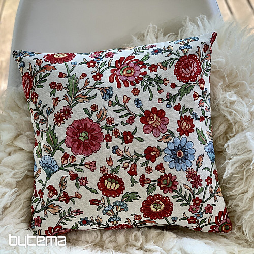 Funda de cojín tapiz FLORES PINTADAS