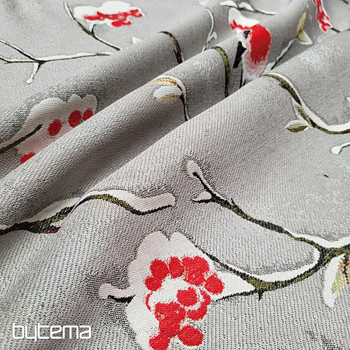 Lujosa tela decorativa HÝL beige-gris
