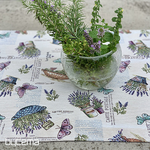 Mantel tapiz y mantón JARDÍN LAVANDA 2