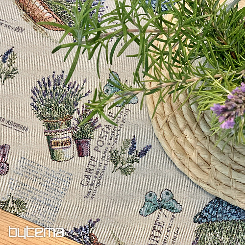 Mantel tapiz y mantón JARDÍN LAVANDA 2