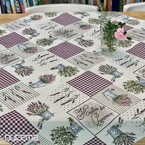 Mantel tapiz y chal FLORES DE PROVENZA
