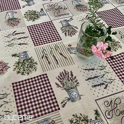 Mantel tapiz y chal FLORES DE PROVENZA