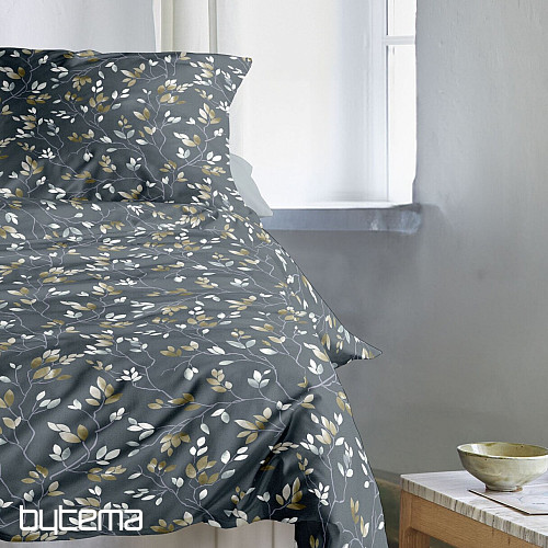 IRISETTE satén de algodón de lujo WAVE 8565-20 RAMAS gris