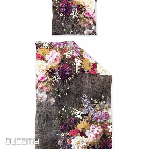Ropa de cama de franela de lujo IRISETTE ZOBEL 8551-90 FLORES DE PUNTO