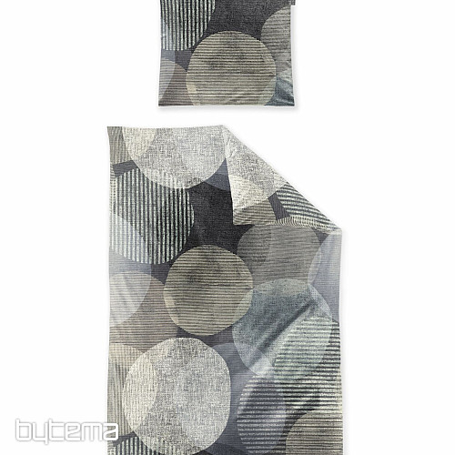 Ropa de cama de franela de lujo IRISETTE ZOBEL 8553-11 RUEDA GRIS