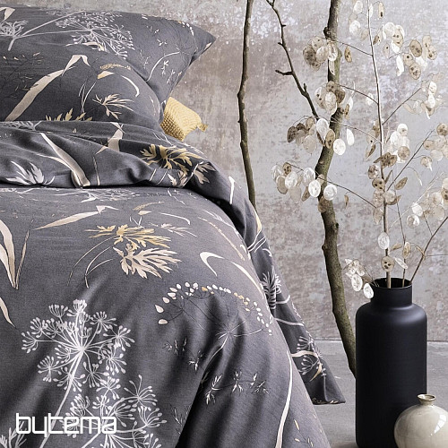 Ropa de cama de franela de lujo IRISETTE KOALA 8425-11 MEADOW GRASS oscuro. gris