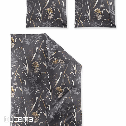 Ropa de cama de franela de lujo IRISETTE KOALA 8425-11 MEADOW GRASS oscuro. gris