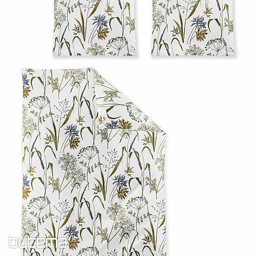 Ropa de cama de franela de lujo IRISETTE KOALA 8425-90 MEADOW GRASS blanco