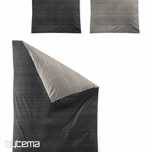 IRISETTE satén de algodón de lujo WAVE 8557-11 antracita