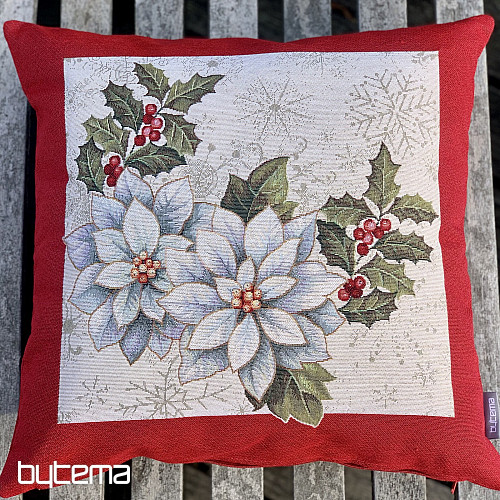 Funda tapiz navideño CHRISTMAS STAR marco rojo