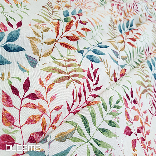 Tela decorativa MARACAIBO hojas de colores