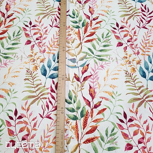 Tela decorativa MARACAIBO hojas de colores