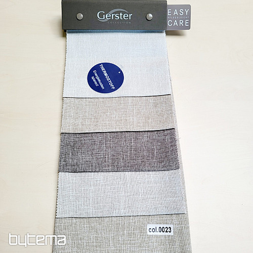 Tela decorativa de diseño de lujo monocolor GERSTER 77049/870 RÄŽNÁ