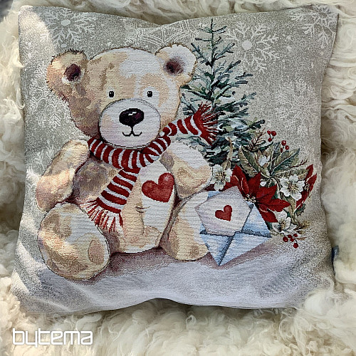 Funda de tapiz navideña OSO DE PELUCHE CON CARTA