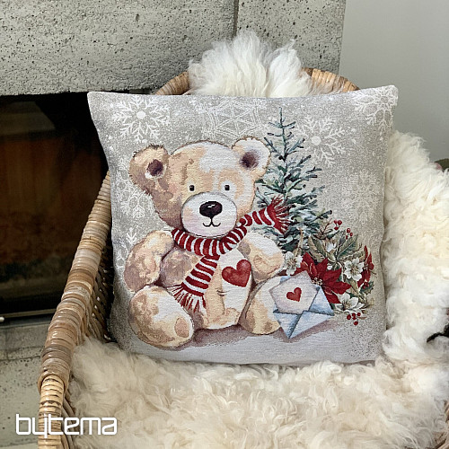 Funda de tapiz navideña OSO DE PELUCHE CON CARTA