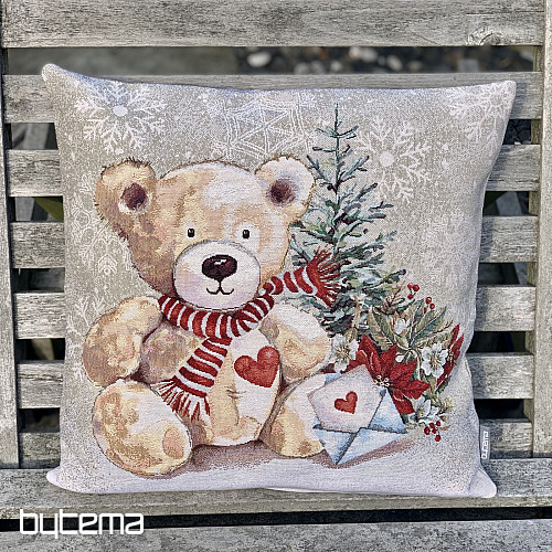 Funda de tapiz navideña OSO DE PELUCHE CON CARTA