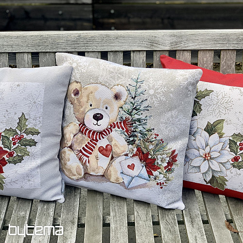 Funda de tapiz navideña OSO DE PELUCHE CON CARTA