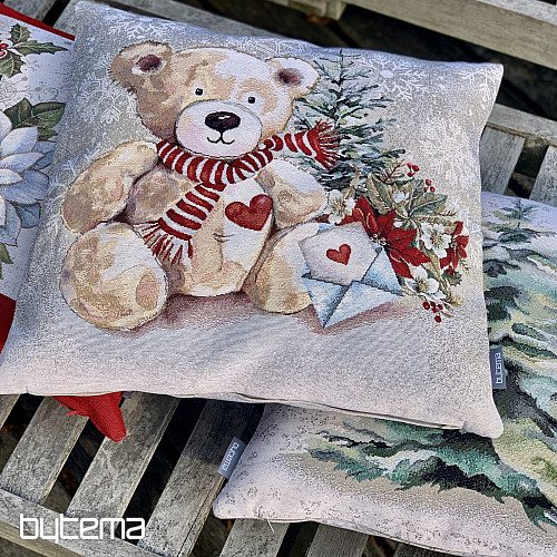 Funda de tapiz navideña OSO DE PELUCHE CON CARTA
