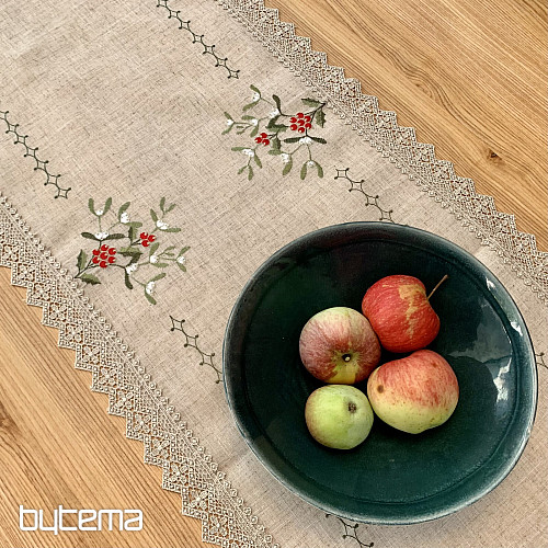 Mantel de encaje de muérdago