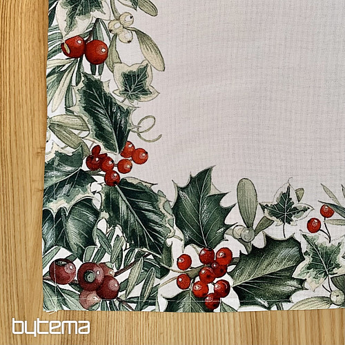 Mantel Navidad BAYAS ROJAS
