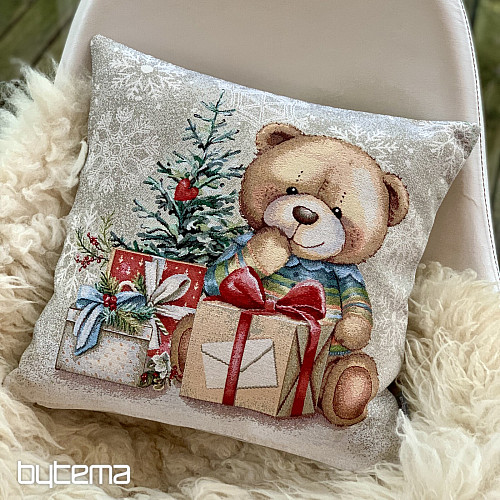 Funda de tapiz navideña OSO DE PELUCHE CON REGALOS