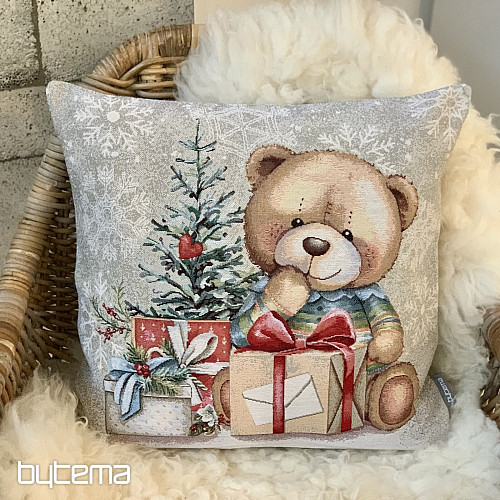 Funda de tapiz navideña OSO DE PELUCHE CON REGALOS