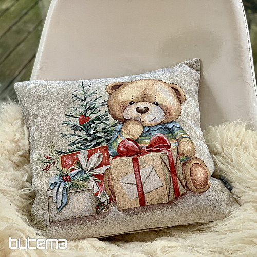Funda de tapiz navideña OSO DE PELUCHE CON REGALOS