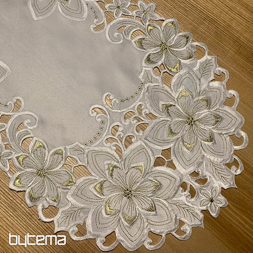 Mantel navideño bordado ESTRELLA ORO