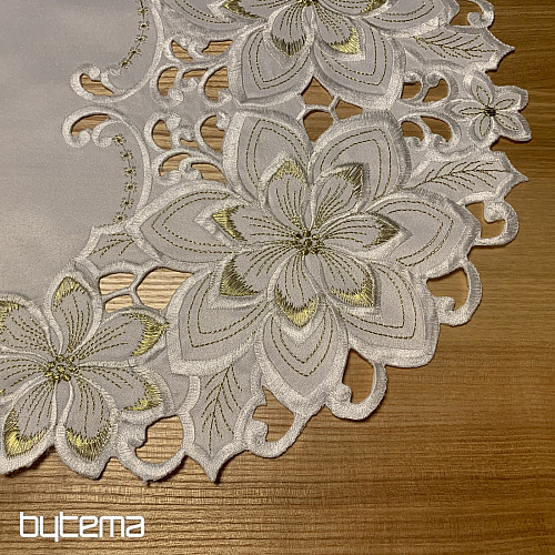 Mantel navideño bordado ESTRELLA ORO