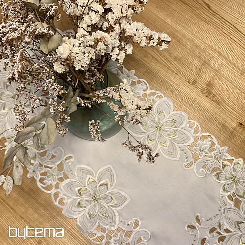 Mantel navideño bordado ESTRELLA ORO