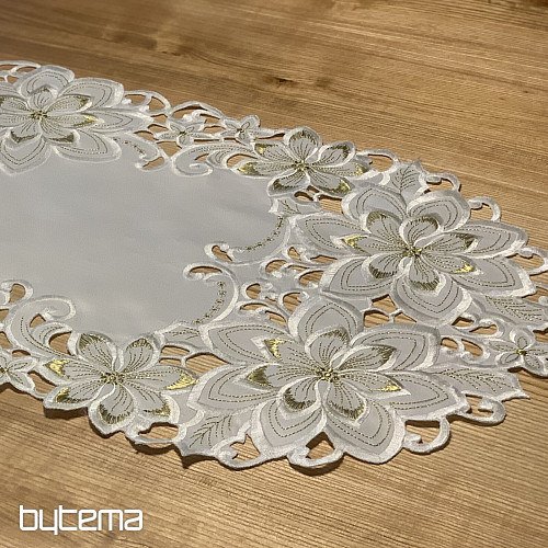 Mantel navideño bordado ESTRELLA ORO