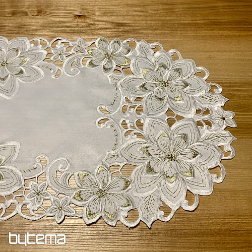 Mantel navideño bordado ESTRELLA ORO