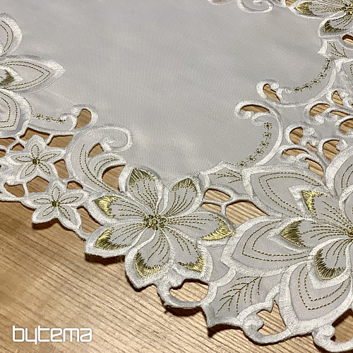 Mantel navideño bordado ESTRELLA ORO