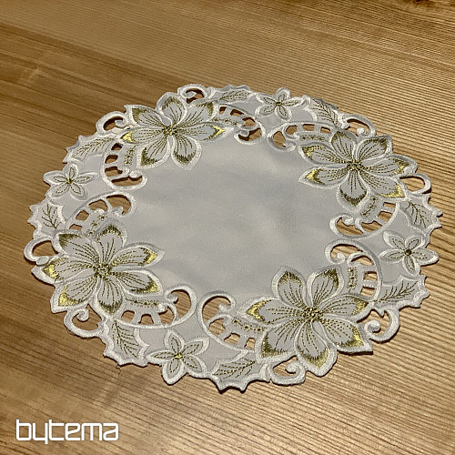 Mantel navideño bordado ESTRELLA ORO