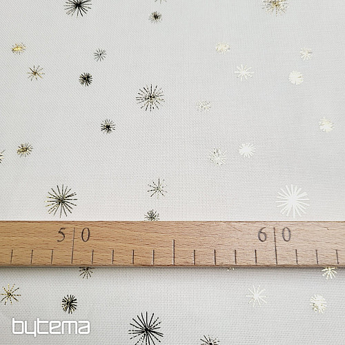 Tela de algodón CANVAS ESTRELLAS DORADAS