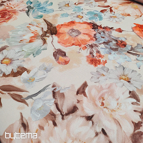 Tela decorativa JARDÍN rosa