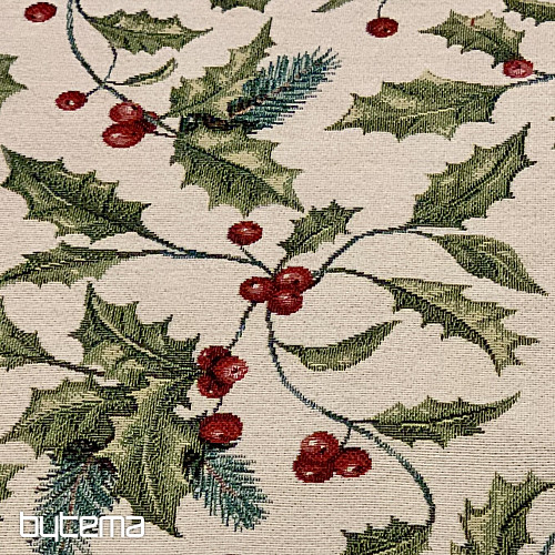 Mantel y bufanda tapiz ACEBO NAVIDEÑO