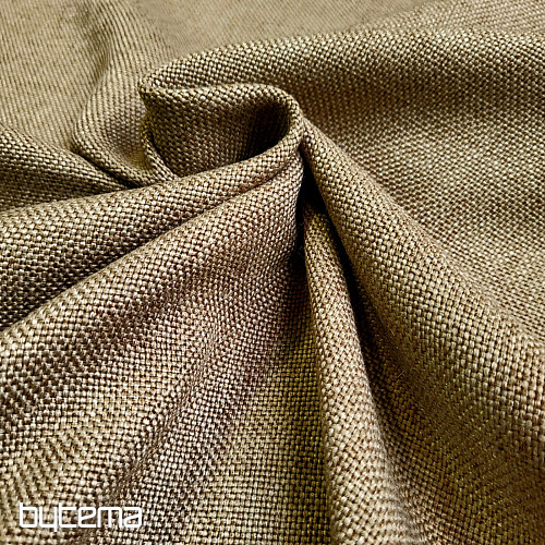 Tela decorativa de diseño monocolor ALBA 2/10 SV. MARRÓN
