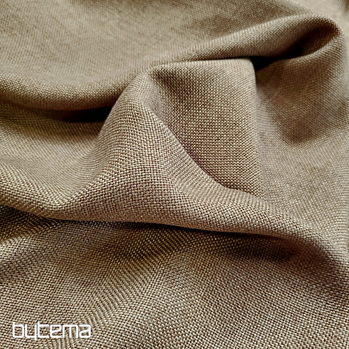 Tela decorativa de diseño monocolor ALBA 2/10 SV. MARRÓN