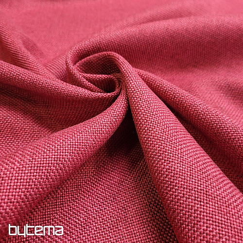 Tela decorativa de diseño monocolor ALBA 2/15 ROJO