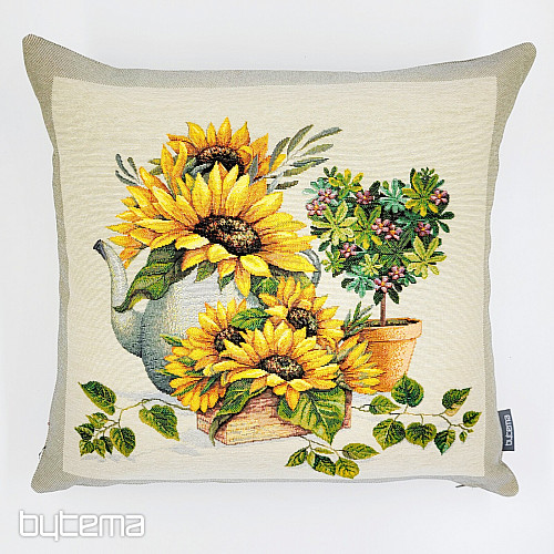 Funda de cojín tapiz GIRASOLES EN MARCO