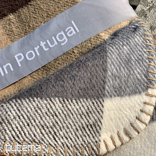 Manta CUADROS BEIGE