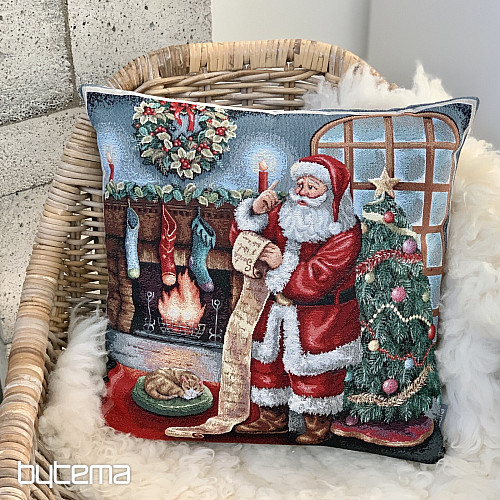Funda tapiz navideño PAPÁ PAPÁ EN LA CHIMENEA