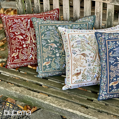 Funda de cojín tapiz WILLIAM MORRIS azul