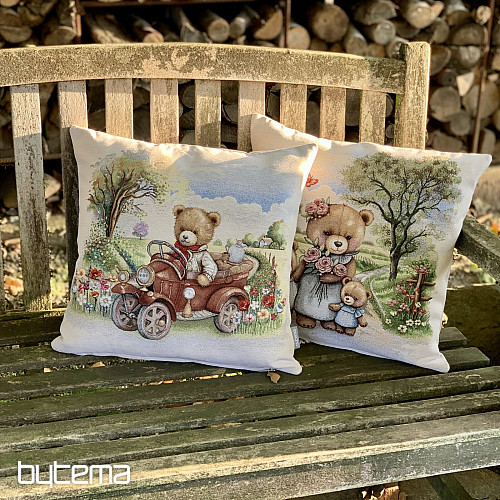 Funda de almohada tapiz FAMILIA DE OSOS