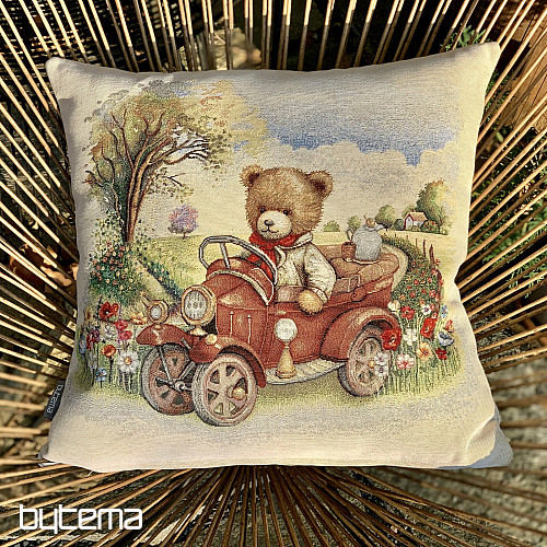 Funda de almohada tapiz PELUCHE EN EL COCHE