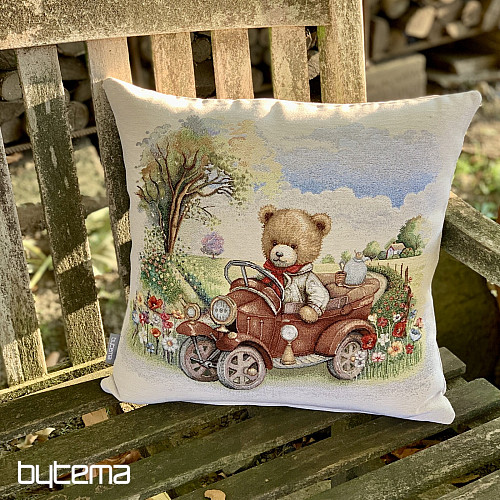 Funda de almohada tapiz PELUCHE EN EL COCHE