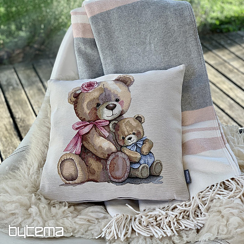 Funda de cojín tapiz MISS OSO