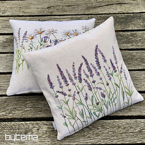 Funda de cojín tapiz TALLOS DE LAVANDA