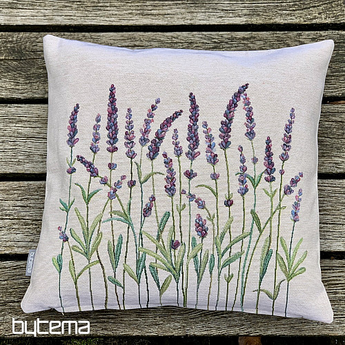 Funda de cojín tapiz TALLOS DE LAVANDA